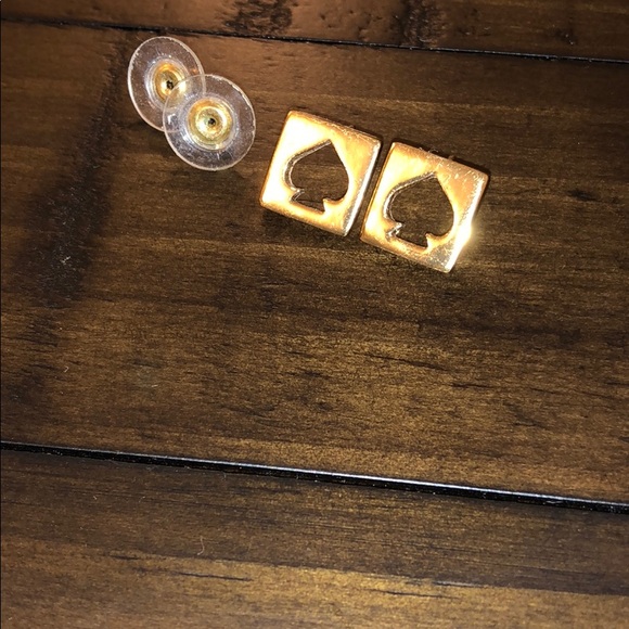 Kate Spade gold spade earrings - Picture 2 of 3